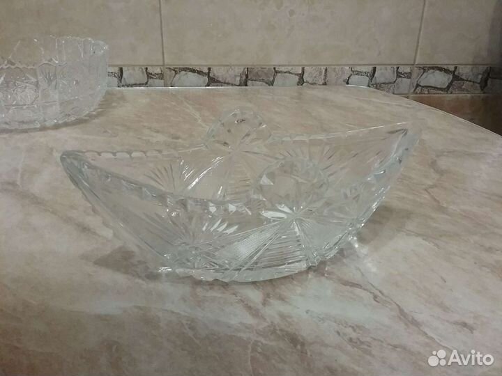 Хрусталь: салатницы, конфетницы,стопки