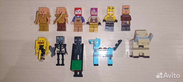 Lego Minecraft минифигурки и аксессуары
