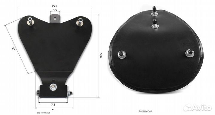 Harley Davidson Седло мотоцикла на пружинах мото