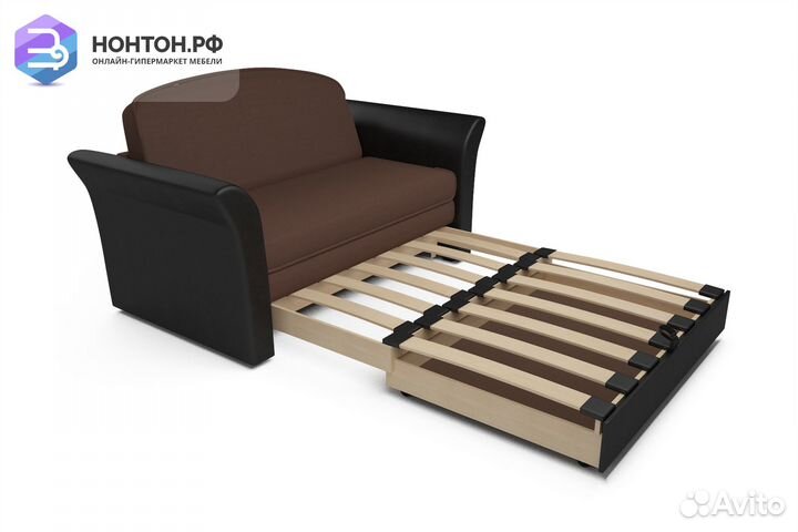 Диван выкатной Малютка 2 коричневый