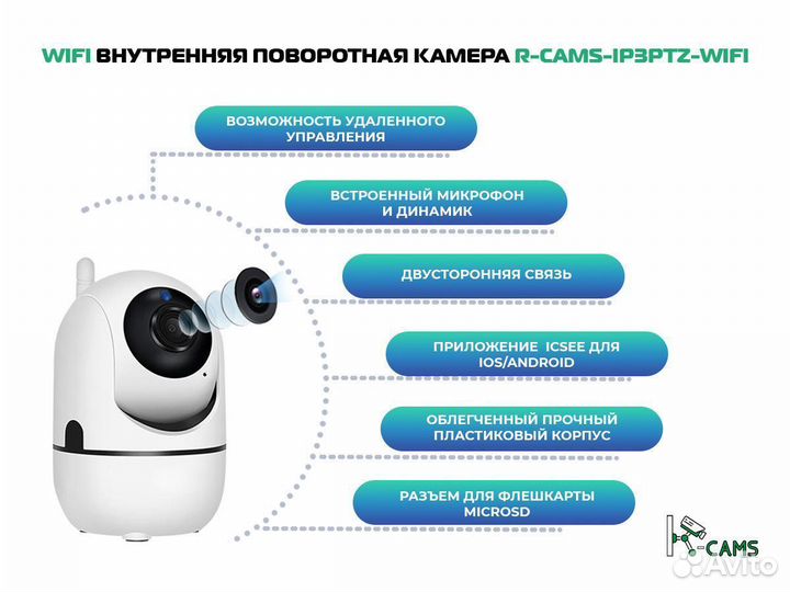NEW R-cams-ip3ptz-wifi видеокамера