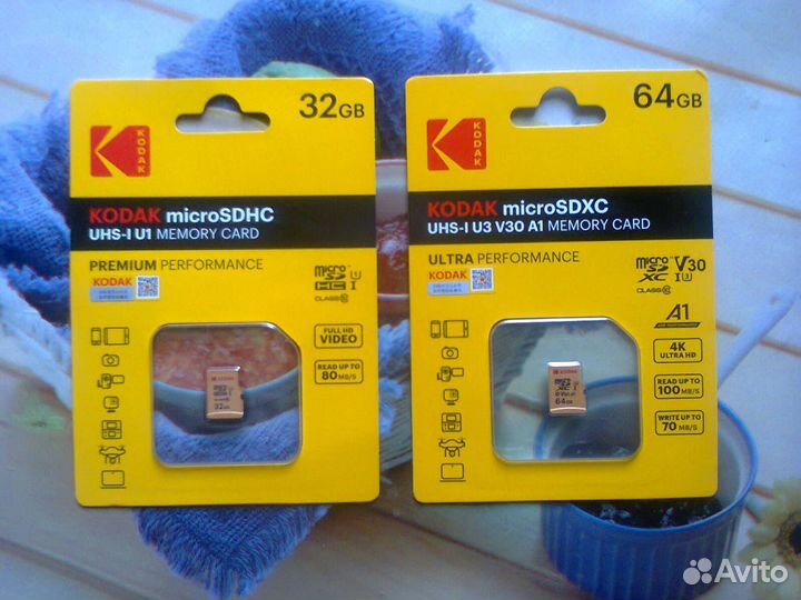 Hовые microSD Kodak 32/64Gb