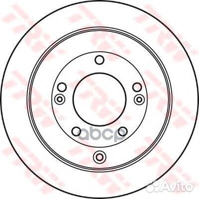 Диск тормозной DF4937 TRW