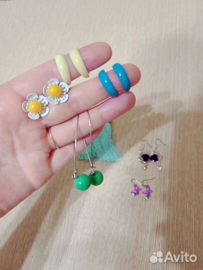 Серьги набор