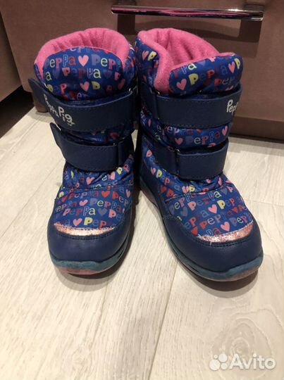 Зимние непромокаемые ботинки для девочки р.30