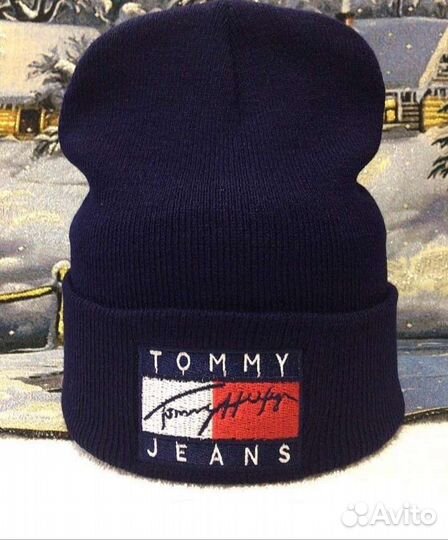 Шапка мужская женская весенняя Tommy Hilfiger