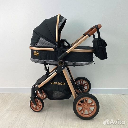 Детская коляска Luxmom v9 3в1 черный
