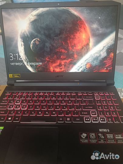 Acer nitro 5 an515 57 564х