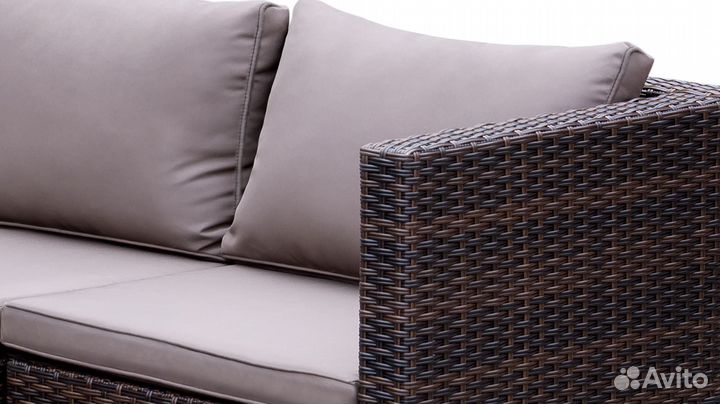 Комплект плетеной мебели AFM-825AL Brown. Ротанг