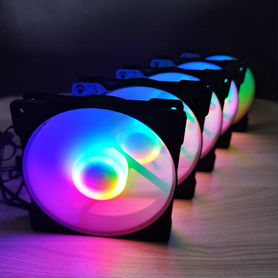 5 вентиляторов RGB для пк лот