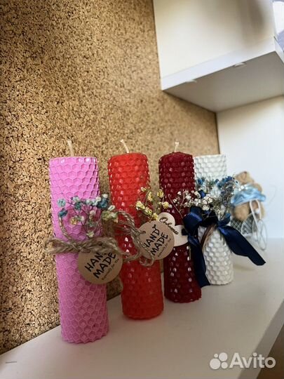 Свечи восковые ручной работы
