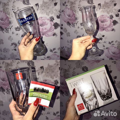 Бокалы, стаканы, пивные кружки