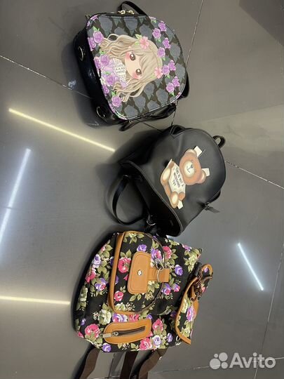 Рюкзаки детские 3 штуки