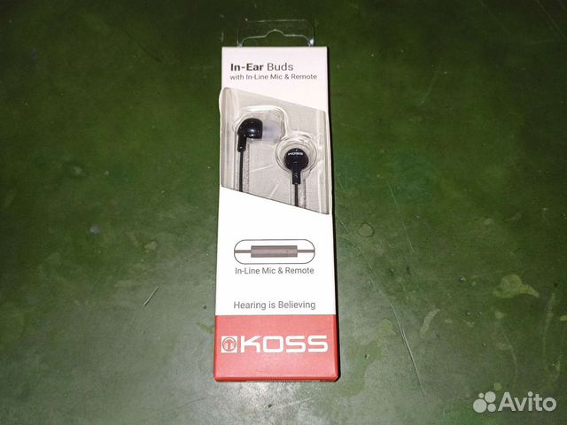 Наушники затычки проводные Koss