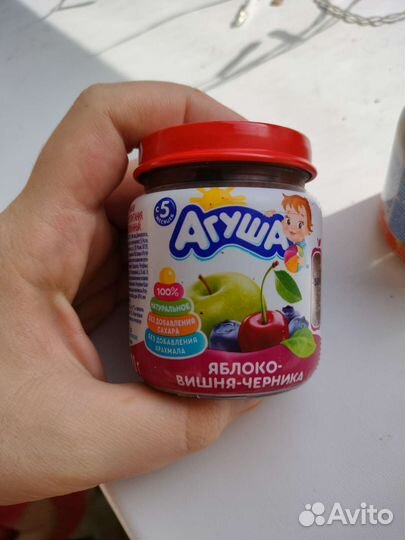 Детское фруктовое пюре