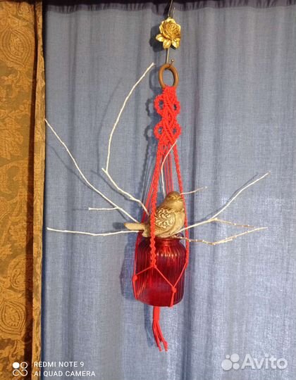 Макраме кашпо подвесное