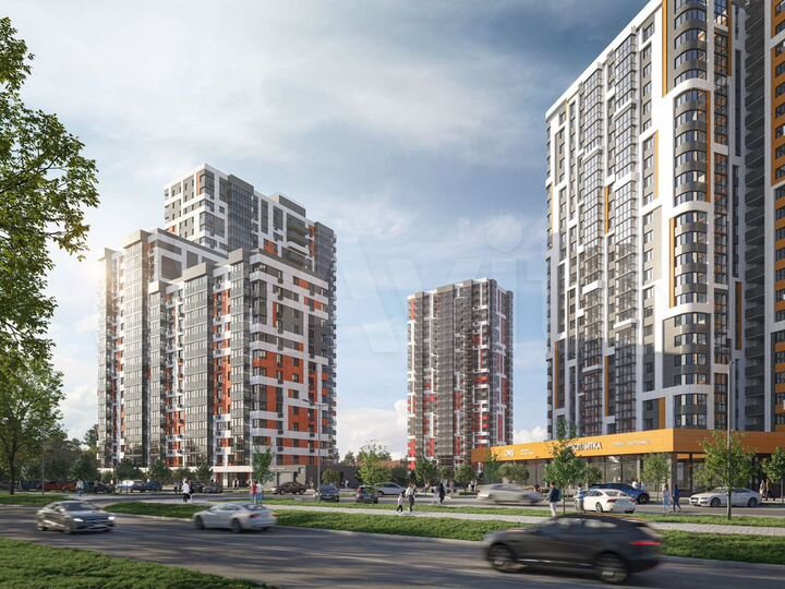 1-к. квартира, 51 м², 12/25 эт.