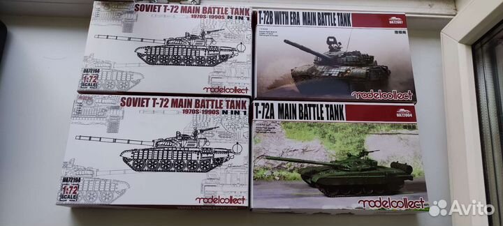 Modelcollect 1:72 Т-72А,Е-100, Е50 и другие