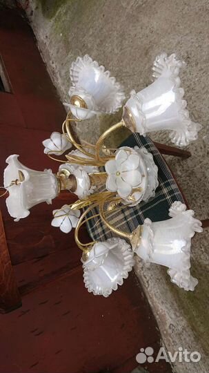 Люстра потолочная бу