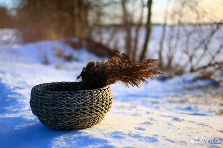 Кашпо из искусственного ротанга 16 литров