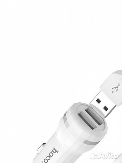 Автомобильная зарядка Hoco Z27 2xUSB 2.4A+кабель