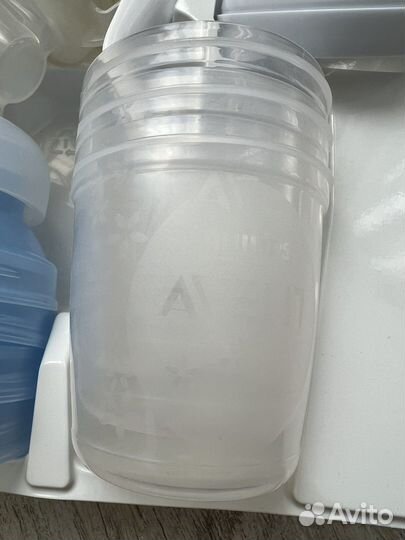 Молокоотсос ручной Avent + поильник