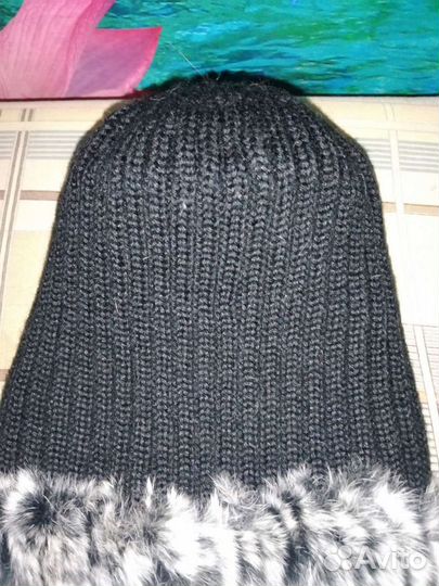 Шапка из кролика и шапка ушанка норковая