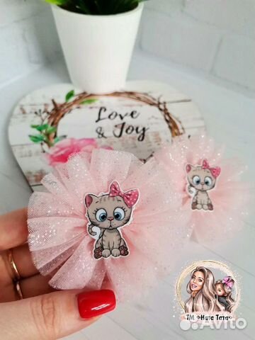 Бантики с котенком