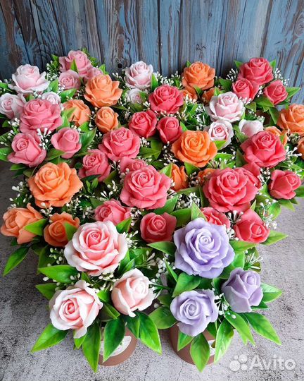 Букет (мыло ручной работы), подарок для женщин