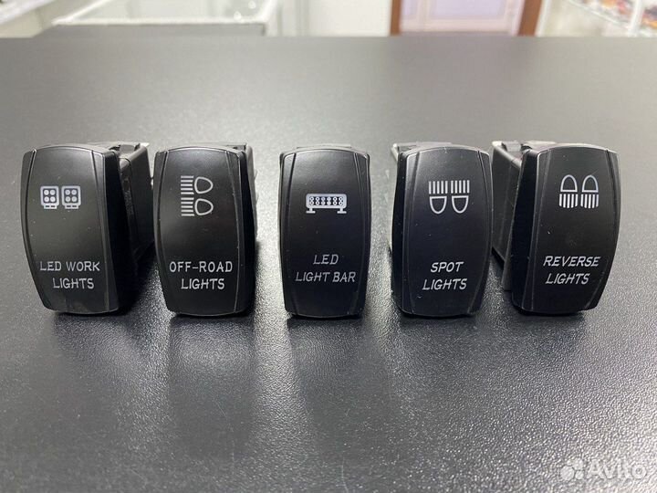 Кнопки на дополнительное освещение 12-24V