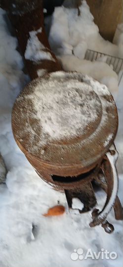 Печка чугунная СССР снято с войного авто