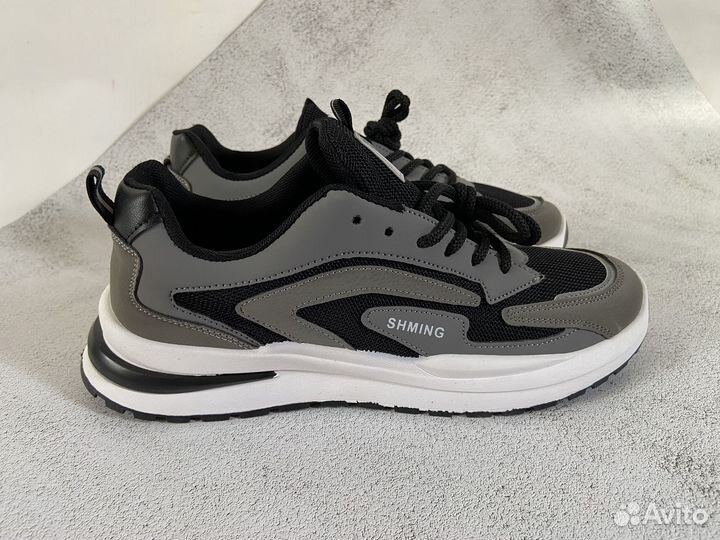 Кроссовки мужские 42 новые серые черные