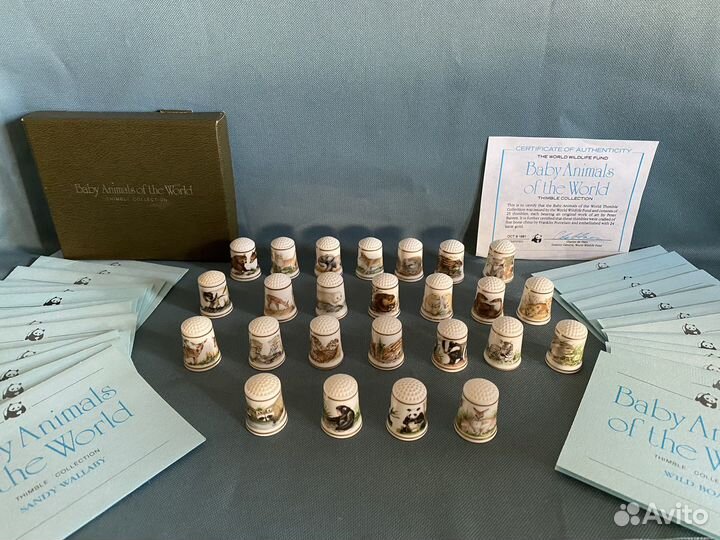 Коллекция напёрстков Baby Animals Franklin Mint)