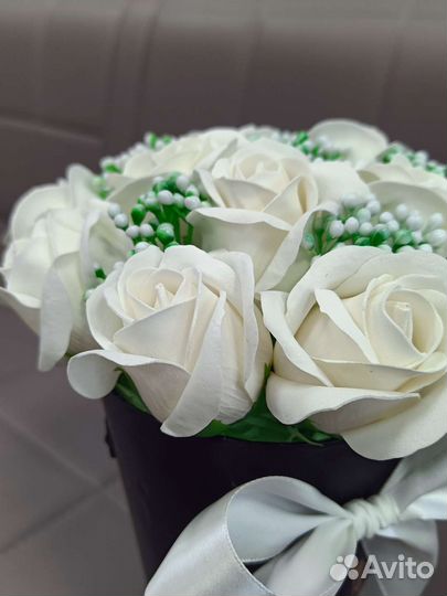 Букет из мыльных роз