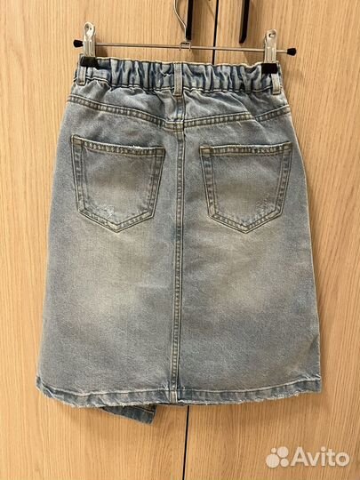 Джинсовая юбка zara 134