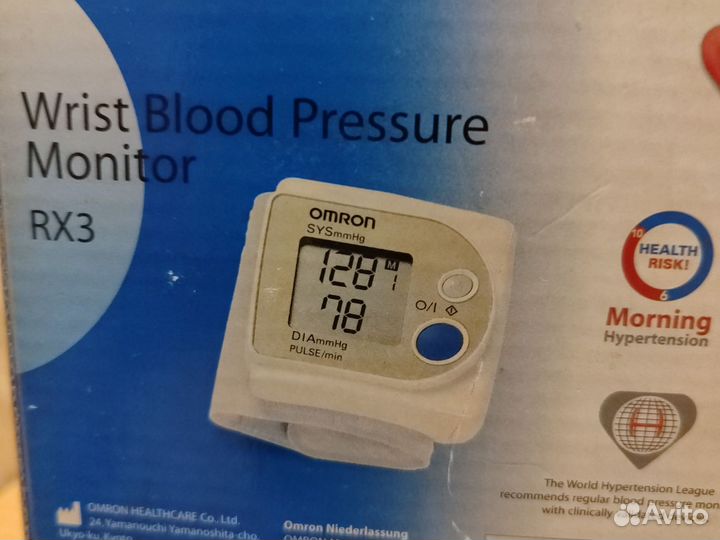 Тонометр на запястье omron RX3