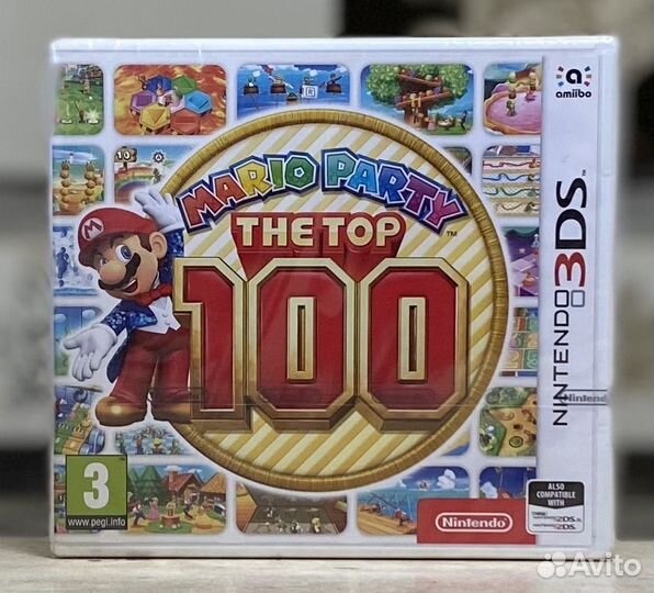Mario Party The Top 100 (Новый Картридж) 3Ds