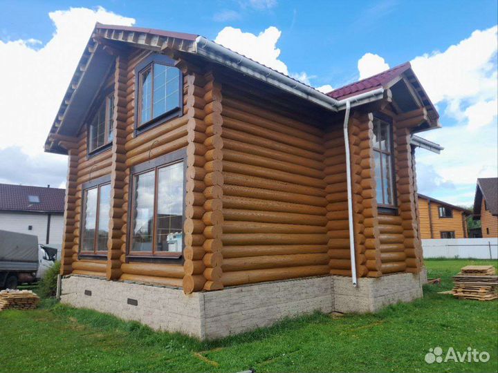 Шлифовка сруба (покраска)