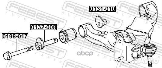 Болт toyota land cruiser prado 2009-2017 0198-0