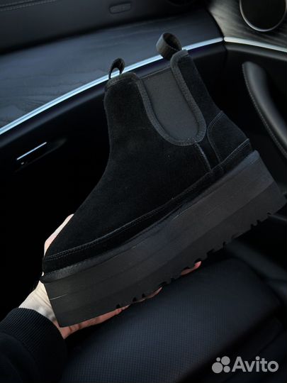 Угги Ugg Platfrom Chelsea Black