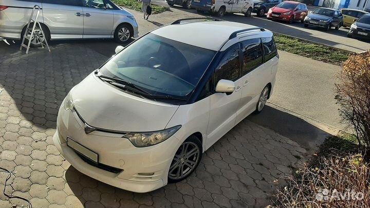 Рейлинги на крышу Toyota Estima, черные