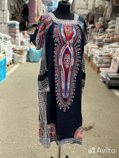 Штапельное платье