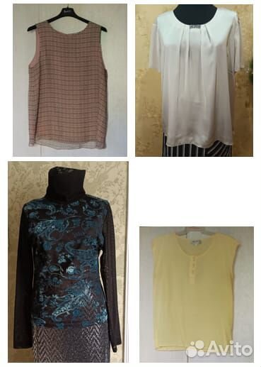 Блузки :шёлк 46;48;52р