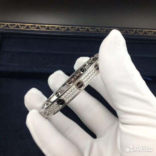 Браслет Cartier Love с бриллиантами 2,56ct