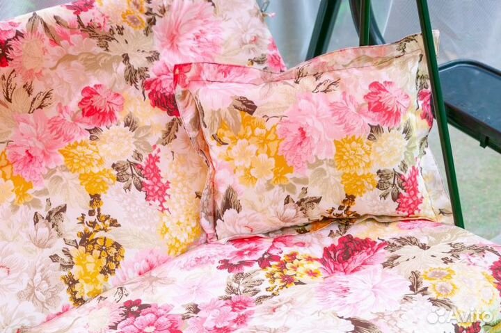 Качели садовые 3х местные труба 45 мм