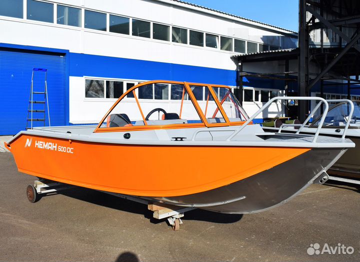 Моторная лодка алюминиевая Неман 500 DC NEW