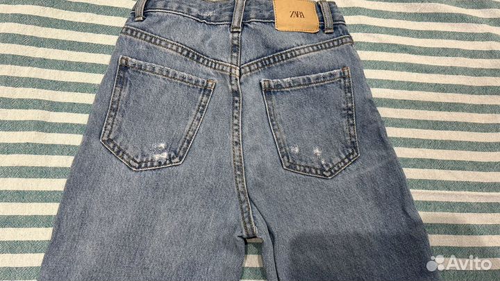 Джинсы MOM zara для девочки оригинал 128 см