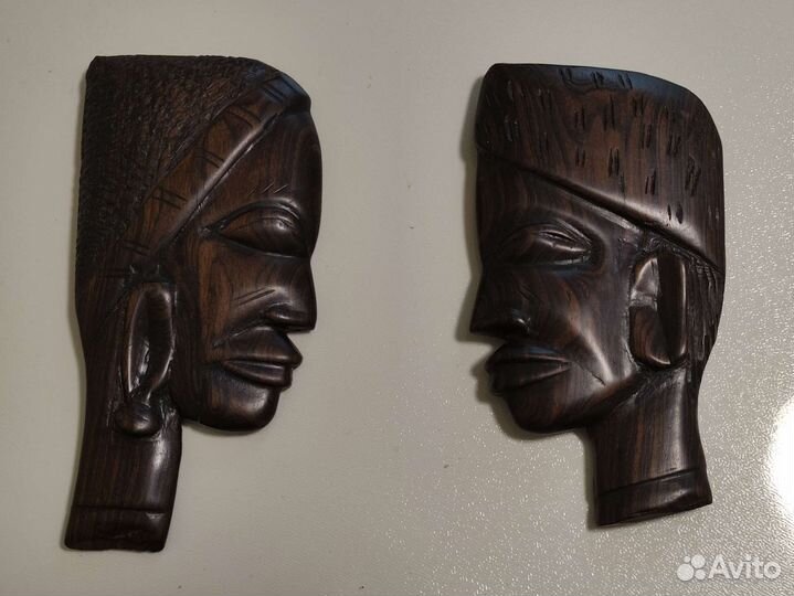 Эстампы.Африканские маски-модерн. Он и она