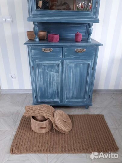 Ковёр джутовый прямоугольный