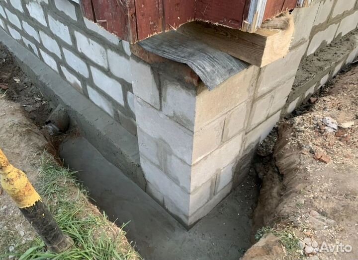 Подъем дома, замена венцов, замена фундамента